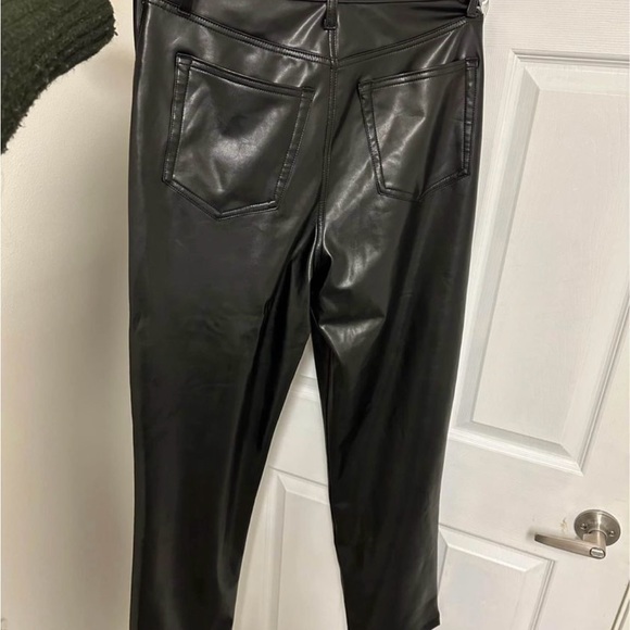 Curve Love Vegan Leather 90’s Straight Leg Pants - Picture 7 of 8